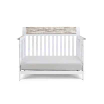 4-in-1 Convertible Crib White/Natural