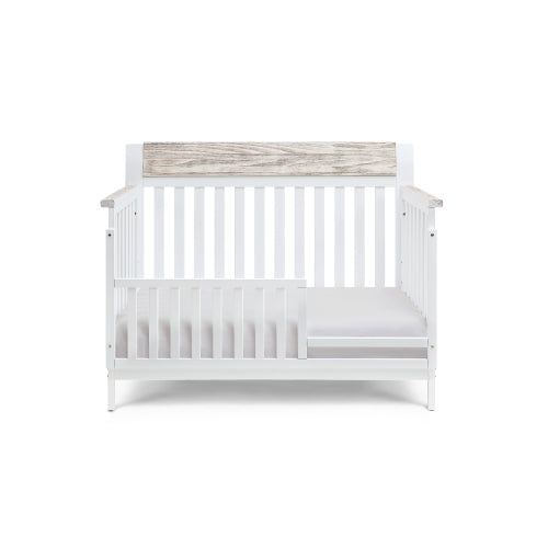 4-in-1 Convertible Crib White/Natural