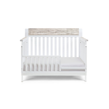 4-in-1 Convertible Crib White/Natural