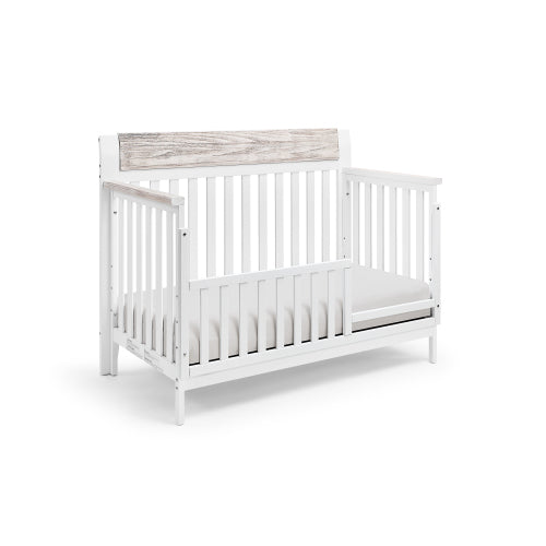 4-in-1 Convertible Crib White/Natural