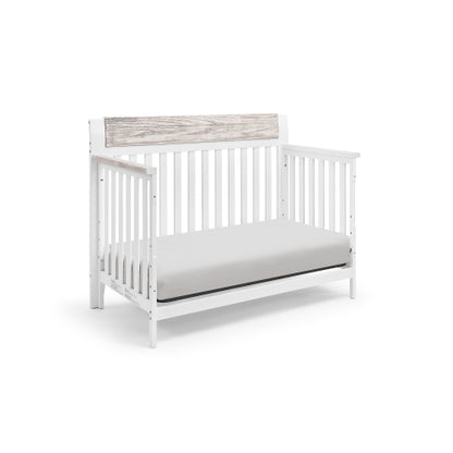 4-in-1 Convertible Crib White/Natural