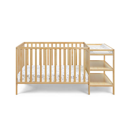 3-in-1 Convertible Crib and Changer Combo Natural