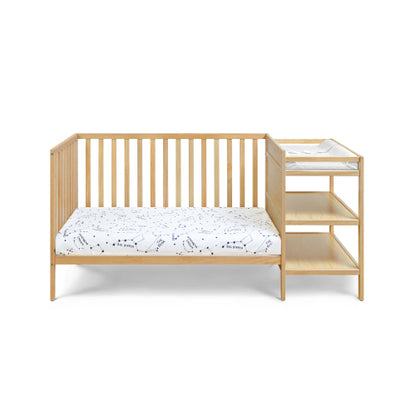 3-in-1 Convertible Crib and Changer Combo Natural