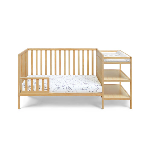 3-in-1 Convertible Crib and Changer Combo Natural