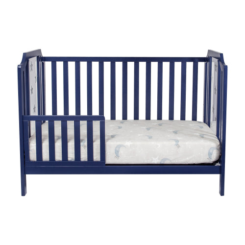 3-in-1 Convertible Island Crib Navy Blue