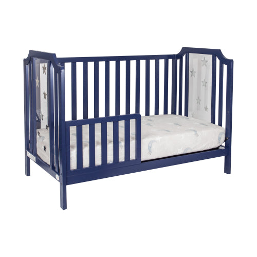 3-in-1 Convertible Island Crib Navy Blue