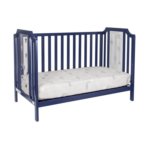 3-in-1 Convertible Island Crib Navy Blue