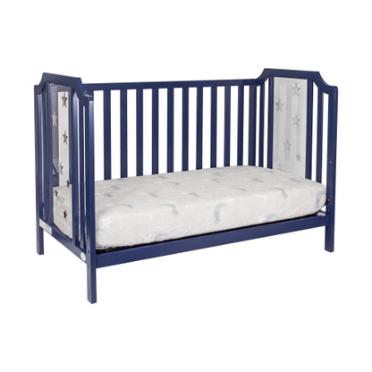 3-in-1 Convertible Island Crib Navy Blue