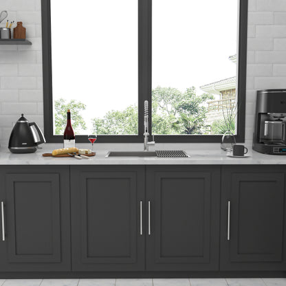 33 x 22 x 9 inch Kitchen Sink Drop In 16 Gauge Stainless Steel 33" Single Bowl Topmount Kitchen Sink Basin