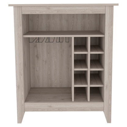 6-Bottle 1-Drawer 1-Shelf Bar Cabinet Light Grey