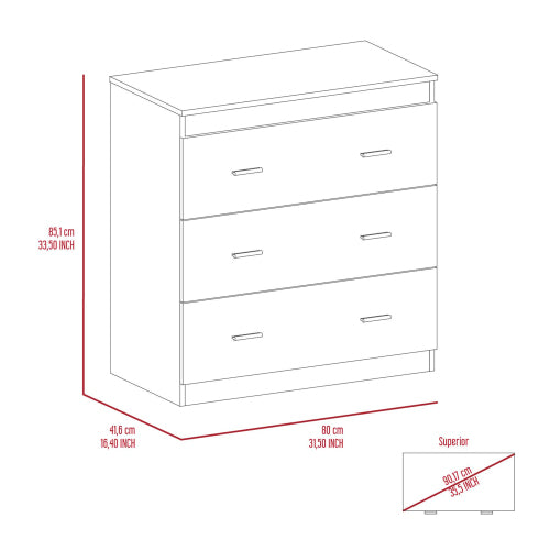 3-Drawer Dresser