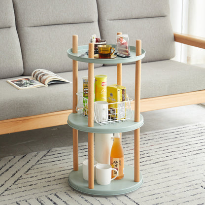3 Tier 360 Degree Rotating Multi-functional Household Storage Book Display Rack