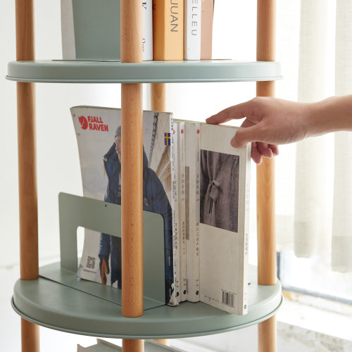 3 Tier 360 Degree Rotating Multi-functional Household Storage Book Display Rack