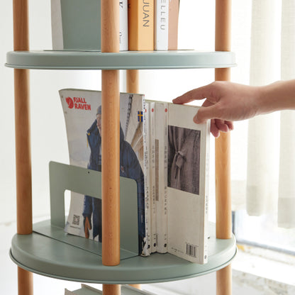 3 Tier 360 Degree Rotating Multi-functional Household Storage Book Display Rack