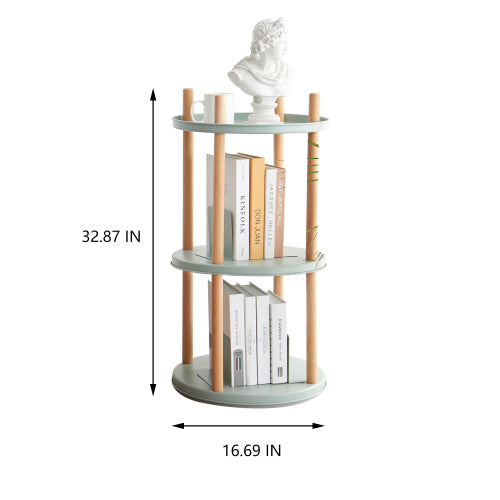3 Tier 360 Degree Rotating Multi-functional Household Storage Book Display Rack