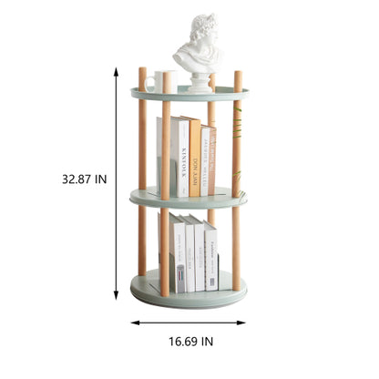 3 Tier 360 Degree Rotating Multi-functional Household Storage Book Display Rack