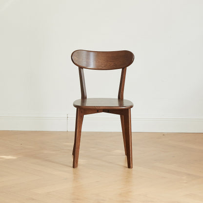 Set of 2 FAS Grade North American Solid Oak Dining Chairs, Unupholstered Solid Wood Side Chairs