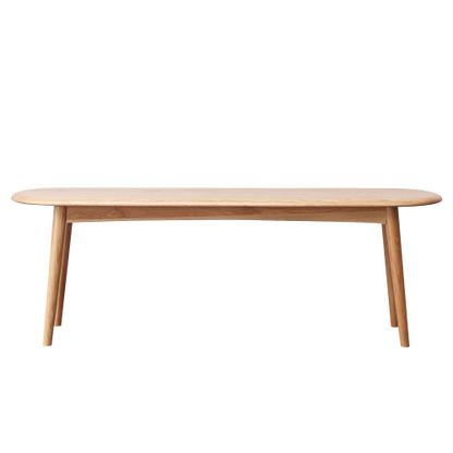 Natural Oak Wood for Dining Bench Table Bench for Living Room