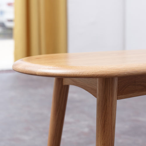 Natural Oak Wood for Dining Bench Table Bench for Living Room