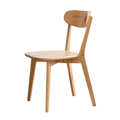 Solid Oak Wood Dining Chair, FAS Grade North American Oak,Simple Natural Wooden Chair,Single