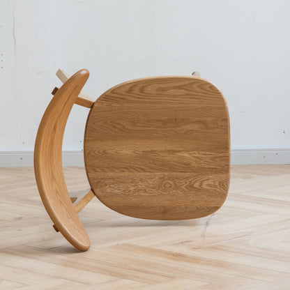 (Set of 2 pcs) Dining chair wooden FAS grade oak natural wood made in North America 100% dirt-free wood chair solid chair table chair wooden living room chair simple and natural 46.5 * 54 * 80cm