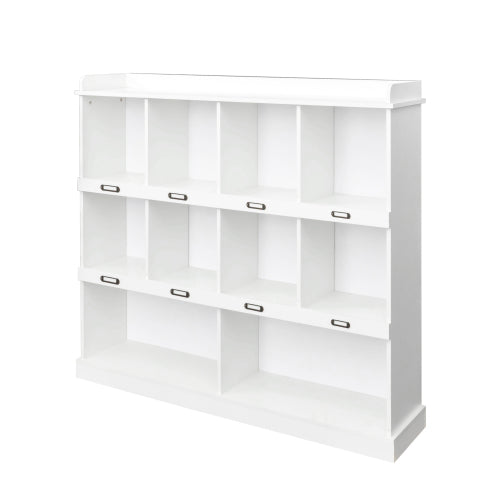 10 Shelf Bookcase Storage Organizer Display Cabinet for Books D¨¦cor and Home Office