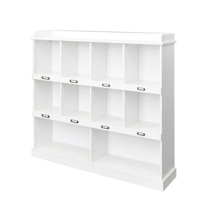 10 Shelf Bookcase Storage Organizer Display Cabinet for Books D¨¦cor and Home Office