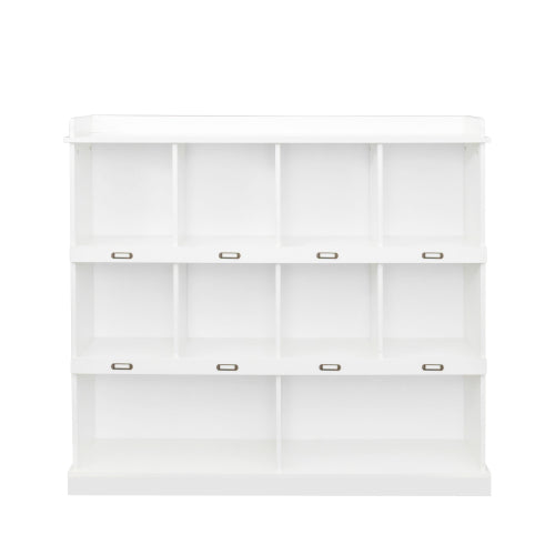 10 Shelf Bookcase Storage Organizer Display Cabinet for Books D¨¦cor and Home Office
