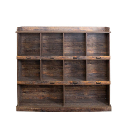 10-Cubby Large Open Bookcase 53.15¡Á11.81¡Á47.24 Inch, 15mm Particle Board Home Storage Display Cabinet