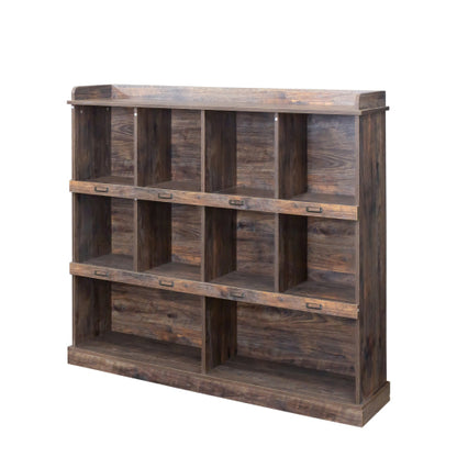 10-Cubby Large Open Bookcase 53.15¡Á11.81¡Á47.24 Inch, 15mm Particle Board Home Storage Display Cabinet