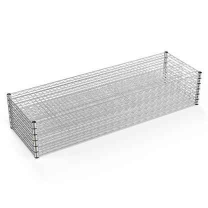 6 Tier Wire Shelving Unit, 6000 LBS NSF Height Adjustable Metal Garage Storage Shelves with Wheels, Heavy Duty Storage Wire Rack Metal Shelves - Chrome