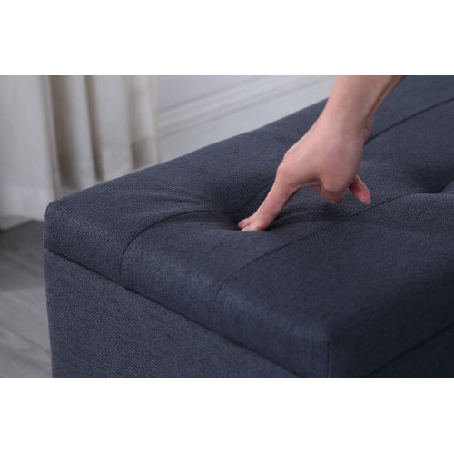 Large Storage Ottoman Bench Set, 3 in 1 Combination Ottoman, Tufted Ottoman Linen Bench for Living Room, Entryway, Hallway, Bedroom Support 250lbs