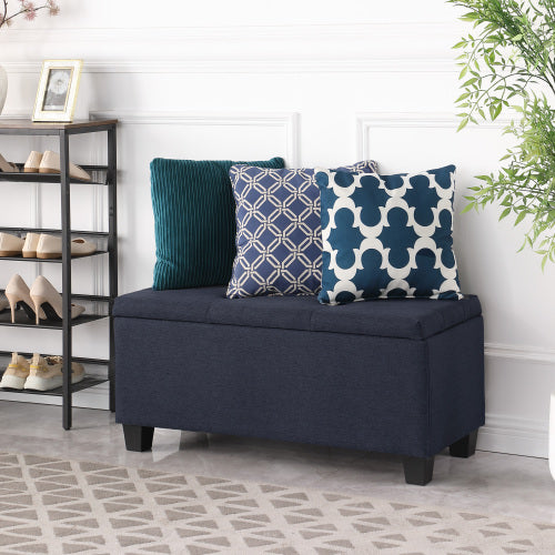 Large Storage Ottoman Bench Set, 3 in 1 Combination Ottoman, Tufted Ottoman Linen Bench for Living Room, Entryway, Hallway, Bedroom Support 250lbs