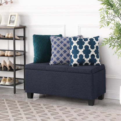 Large Storage Ottoman Bench Set, 3 in 1 Combination Ottoman, Tufted Ottoman Linen Bench for Living Room, Entryway, Hallway, Bedroom Support 250lbs