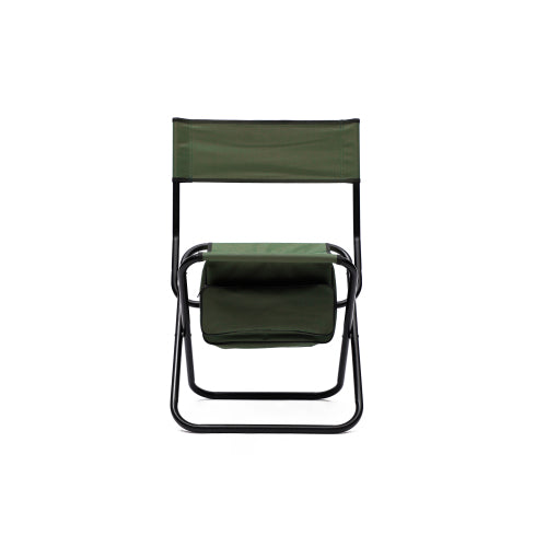 2-piece Folding Outdoor Chair with Storage Bag, Portable Chair for indoor, Outdoor Camping, Picnics and Fishing,Green