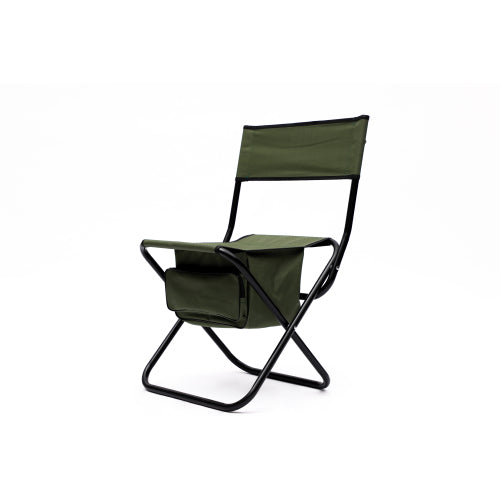 2-piece Folding Outdoor Chair with Storage Bag, Portable Chair for indoor, Outdoor Camping, Picnics and Fishing,Green