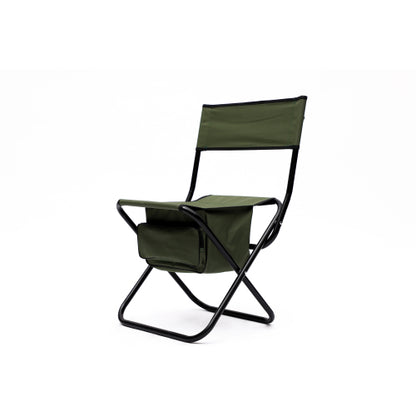 2-piece Folding Outdoor Chair with Storage Bag, Portable Chair for indoor, Outdoor Camping, Picnics and Fishing,Green