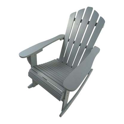 Reclining Wooden Outdoor Rocking  chair,walnut