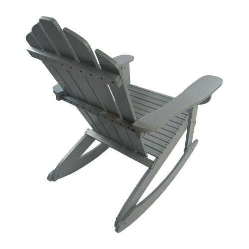 Reclining Wooden Outdoor Rocking  chair,walnut