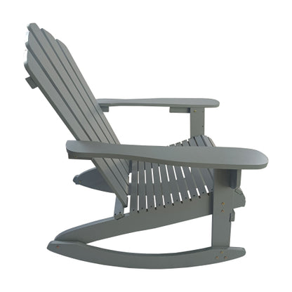 Reclining Wooden Outdoor Rocking  chair,walnut