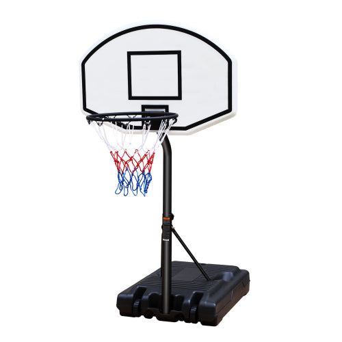 Portable Poolside Basketball Hoop System Height Adjustable 3.1ft to 4.7ft 36inch Backboard for Pool