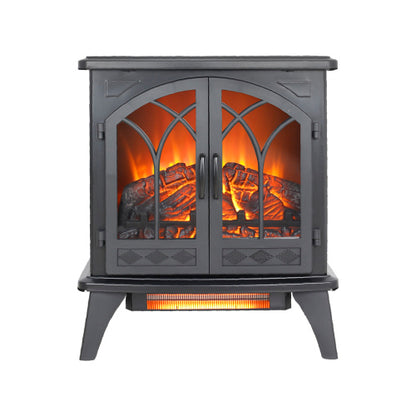 24 inch 3D Flame Electric Infrared Quartz Fireplace Stove with remote control