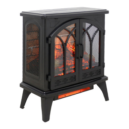 24 inch 3D Flame Electric Infrared Quartz Fireplace Stove with remote control