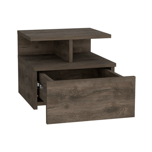 Dark Walnut Floating Nightstand