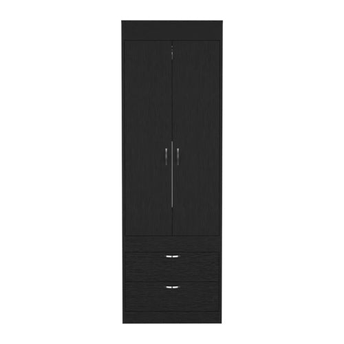 Armoire, Two Drawers, Black Wengue Finish