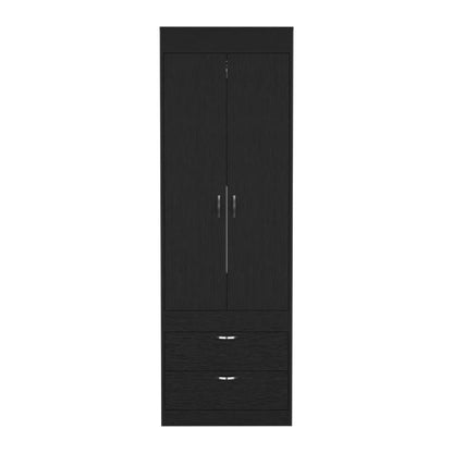 Armoire, Two Drawers, Black Wengue Finish