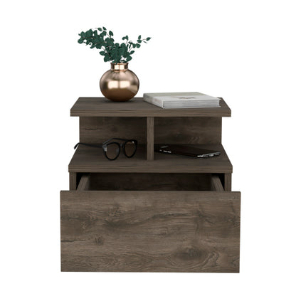 Dark Walnut Floating Nightstand