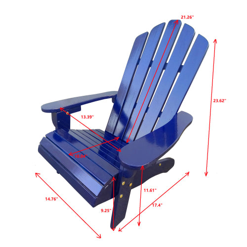 Outdoor or indoor Wood children  chair,blue