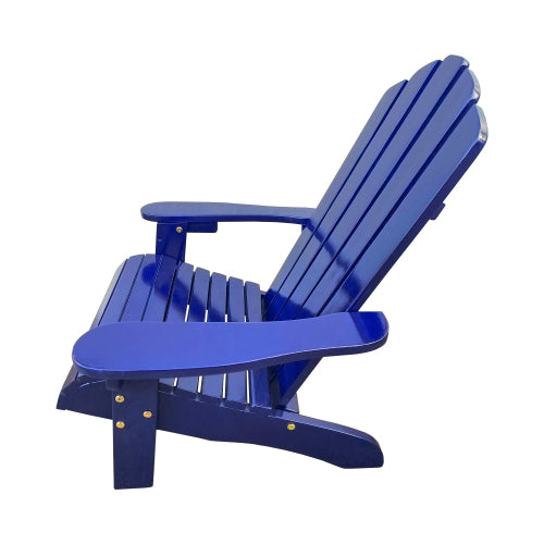 Outdoor or indoor Wood children  chair,blue