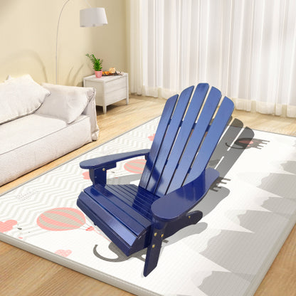 Outdoor or indoor Wood children  chair,blue